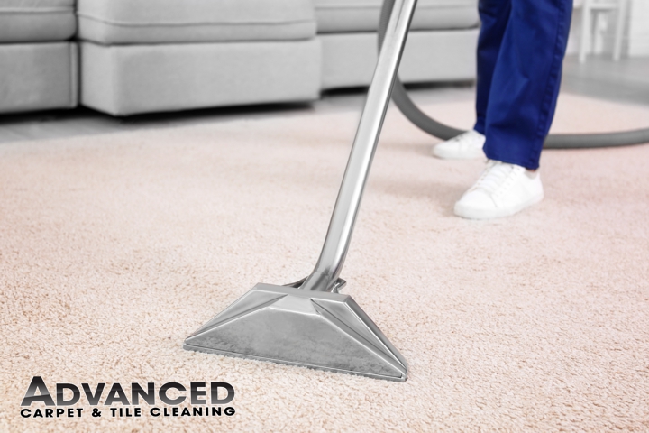 Carpet Cleaner Cleaning with a wand